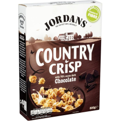 Jordans Country Crisp Dark Chocolate 500g, Pack Of 6 Jordans Country Crisp Dark Chocolate 500g, Pack Of 6