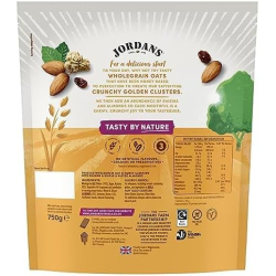Jordans Crunchy Raisins & Almonds Oat Granola 750g, Pack Of 4 Jordans Crunchy Raisins & Almonds Oat Granola 750g, Pack Of 4