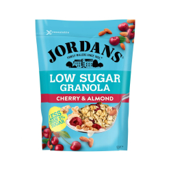 Jordans Low Sugar Granola Cherry & Almond 500g, Pack Of 4 Jordans Low Sugar Granola Cherry & Almond 500g, Pack Of 4