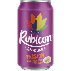 Rubicon Sparkling Fruit Juice Passion 330 ml, Pack Of 24 Rubicon Sparkling Fruit Juice Passion 330 ml, Pack Of 24