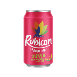 Rubicon Sparkling Fruit Juice Guava 330 ml, Pack Of 24 Rubicon Sparkling Fruit Juice Guava 330 ml, Pack Of 24