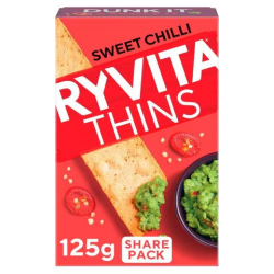 Ryvita Thins Sweet Chilli 125g, Pack Of 6 Ryvita Thins Sweet Chilli 125g, Pack Of 6