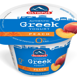 Olympus 0% Fat Free Peach Greek Yogurt 150g, Pack Of 6 Olympus 0% Fat Free Peach Greek Yogurt 150g, Pack Of 6