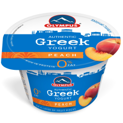 Olympus 0% Fat Free Peach Greek Yogurt 150g, Pack Of 6 Olympus 0% Fat Free Peach Greek Yogurt 150g, Pack Of 6
