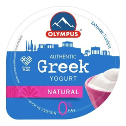 Olympus Authentic Fat Free Natural Greek Yoghurt 150g, Pack Of 6 Olympus Authentic Fat Free Natural Greek Yoghurt 150g, Pack Of 6