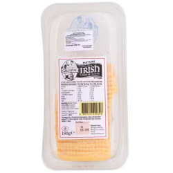 Glenstal Mature Irish Cheddar Sliced Cheese 180g, Pack Of 9 Glenstal Mature Irish Cheddar Sliced Cheese 180g, Pack Of 9