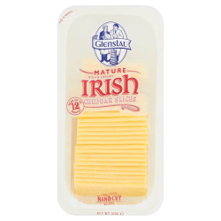 Glenstal Mature White Slices Cheese 180g, Pack Of 9 Glenstal Mature White Slices Cheese 180g, Pack Of 9