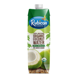 Rubicon Exotic 100% Natural Organic Coconut Water 1 Liter, Pack Of 8 Rubicon Exotic 100% Natural Organic Coconut Water 1 Liter, Pack Of 8