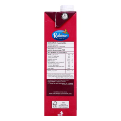 Rubicon Red Grape Fruit Drink No Added Sugar 1 Litre, Pack Of 12 Rubicon Red Grape Fruit Drink No Added Sugar 1 Litre, Pack Of 12