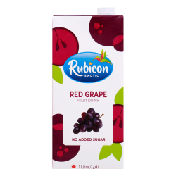Rubicon Red Grape Fruit Drink No Added Sugar 1 Litre, Pack Of 12 Rubicon Red Grape Fruit Drink No Added Sugar 1 Litre, Pack Of 12