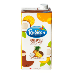 Rubicon Pineapple Coconut Juice No Added Sugar 1 Litre, Pack Of 12 Rubicon Pineapple Coconut Juice No Added Sugar 1 Litre, Pack Of 12