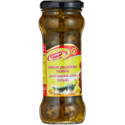 Majdi Sliced Green Jalapeno 235g, Pack Of 12