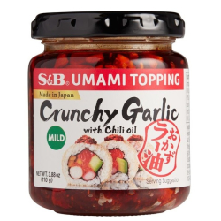S&B Umami Topping Crunchy Garlic with Chili oil 110g, Pack Of 12 S&B Umami Topping Crunchy Garlic with Chili oil 110g, Pack Of 12
