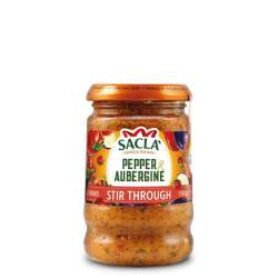 Sacla Italia Pepper And Aubergine Pasta Sauce 190g, Pack Of 6 Sacla Italia Pepper And Aubergine Pasta Sauce 190g, Pack Of 6