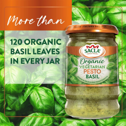 Sacla Italia Organic Vegetarian Basil Pesto 190g, Pack Of 6 Sacla Italia Organic Vegetarian Basil Pesto 190g, Pack Of 6