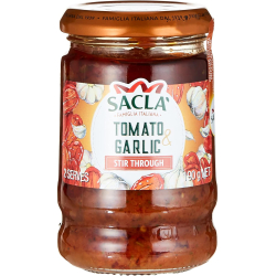 Sacla Italia Sun Dried Tomato & Garlic 190g, Pack Of 6 Sacla Italia Sun Dried Tomato & Garlic 190g, Pack Of 6