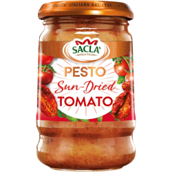 Sacla Italia Sun-Dried Tomato Pesto 190g, Pack Of 6 Sacla Italia Sun-Dried Tomato Pesto 190g, Pack Of 6