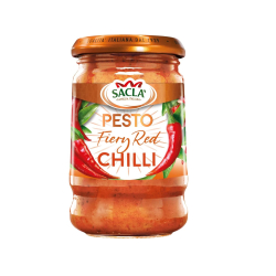 Sacla Italia Fiery Chilli Pesto Sauce 190g, Pack Of 6 Sacla Italia Fiery Chilli Pesto Sauce 190g, Pack Of 6