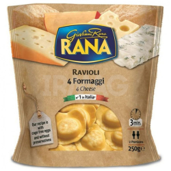 Giovanni Rana 4 Cheese Ravioli 250g. Pack Of 8 Giovanni Rana 4 Cheese Ravioli 250g. Pack Of 8