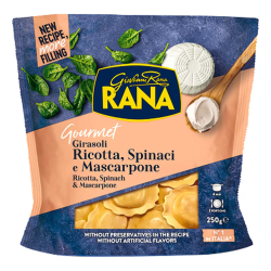 Giovanni Rana Ricotta Spinach and Mascarpone Gourmet 250g, Pack Of 8 Giovanni Rana Ricotta Spinach and Mascarpone Gourmet 250g, Pack Of 8