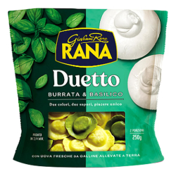 Giovanni Rana Duetto Burrata and Basilica Pasta 250g, Pack Of 12 Giovanni Rana Duetto Burrata and Basilica Pasta 250g, Pack Of 12