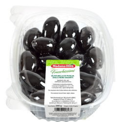 Madama Oliva Bella di Puglia Giant Black Sweet Olives 200g, Pack Of 10 Madama Oliva Bella di Puglia Giant Black Sweet Olives 200g, Pack Of 10