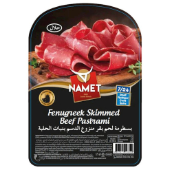 Namet Fenugreek Skimmed Beef Pastrami 100g, Pack Of 8 Namet Fenugreek Skimmed Beef Pastrami 100g, Pack Of 8