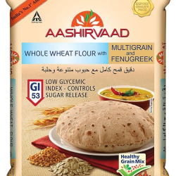Aashirvaad Multigrains With Fenugreek Atta 2kg, Pack Of 10 Aashirvaad Multigrains With Fenugreek Atta 2kg, Pack Of 10