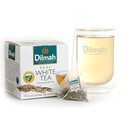 Dilmah White Tea Ceylon Silver Tips Not Flavored 10 Tea Bag 20g, Pack Of 6 Dilmah White Tea Ceylon Silver Tips Not Flavored 10 Tea Bag 20g, Pack Of 6