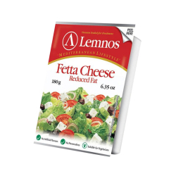 Lemnos Reduced Fat Fetta Cheese 180g, Pack Of 12 Lemnos Reduced Fat Fetta Cheese 180g, Pack Of 12