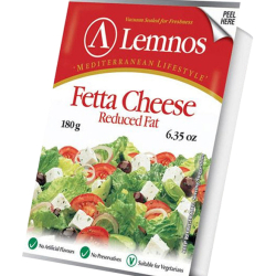 Lemnos Reduced Fat Fetta Cheese 180g, Pack Of 12