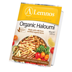 Lemnos Organic Haloumi 180g, Pack Of 12