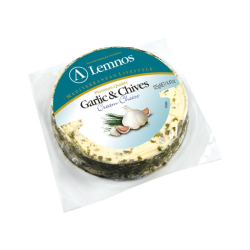 Lemnos Cream Cheese Garlic & Chives 125g, Pack Of 12 Lemnos Cream Cheese Garlic & Chives 125g, Pack Of 12