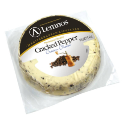 Lemnos Cream Cheese Cracked Pepper 125g, Pack Of 12 Lemnos Cream Cheese Cracked Pepper 125g, Pack Of 12