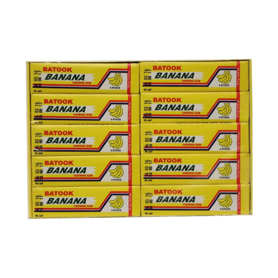 Batook Chewing Gum-Banana 5'Stick Pack Of 20