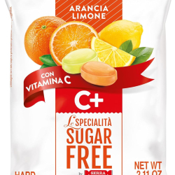 Serra Sugar Free Candies Orange and Lemon with Vitamin C 60g, Pack Of 8