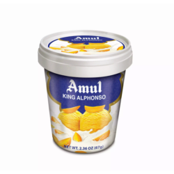 Amul Ice Cream King Alphonso 500ml, Pack Of 6 Amul Ice Cream King Alphonso 500ml, Pack Of 6