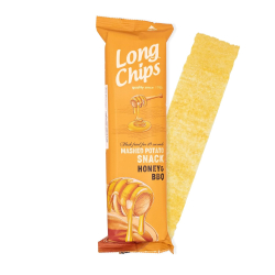 Long Chips Potato Snack Honey BBQ Flavor 20x75g