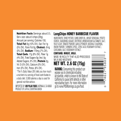 Long Chips Potato Snack Honey BBQ Flavor 20x75g