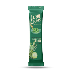 Long Chips Potato Snack Wasabi 20x75g  Long Chips Potato Snack Wasabi 20x75g