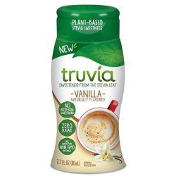 Truvia Liquid Sweetener Vanilla Flavor 2.7 Fl Oz Bottle, Pack Of 12