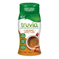 Truvia Zero-Calorie Liquid Sweetener from the Stevia Leaf, Caramel Flavor, Pack Of 12