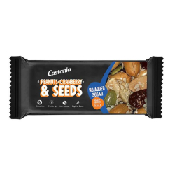 Castania Peanuts, Cranberry & Seeds, No Sugar Added Healthy Bar 38g, Pack Of 12
