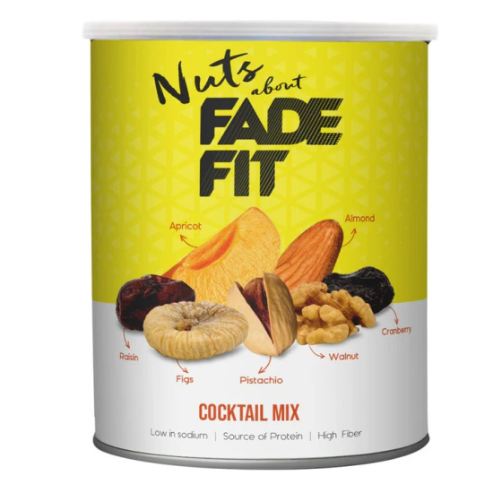 Fade Fit Cocktail Mix Nuts, Gluten Free, Low Sodium 200g, Pack Of 3
