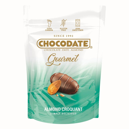 Chocodate Gourmet Almond Croquant, Gluten Free 150g, Pack Of 6