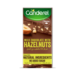 Canderel Milk Chocolate With Hazelnuts, No Added Sugar 75gm, Pack Of 6 Canderel Milk Chocolate With Hazelnuts, No Added Sugar 75gm, Pack Of 6