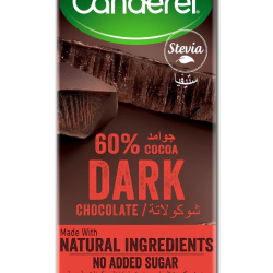Canderel Dark Chocolate,60% Cocoa, No Added Sugar 75gm, Pack Of 6 Canderel Dark Chocolate,60% Cocoa, No Added Sugar 75gm, Pack Of 6