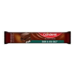 Canderel Chocolate Dark & Sea Salt 30g, Pack Of 12 Canderel Chocolate Dark & Sea Salt 30g, Pack Of 12
