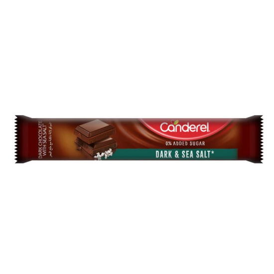 Canderel Chocolate Dark & Sea Salt 30g, Pack Of 12
