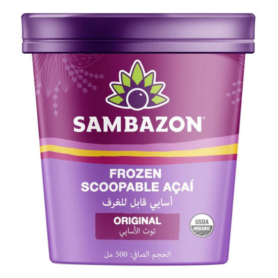 Sambazon Frozen Scoopable Açaí Sorbet 500 ml, Pack Of 6